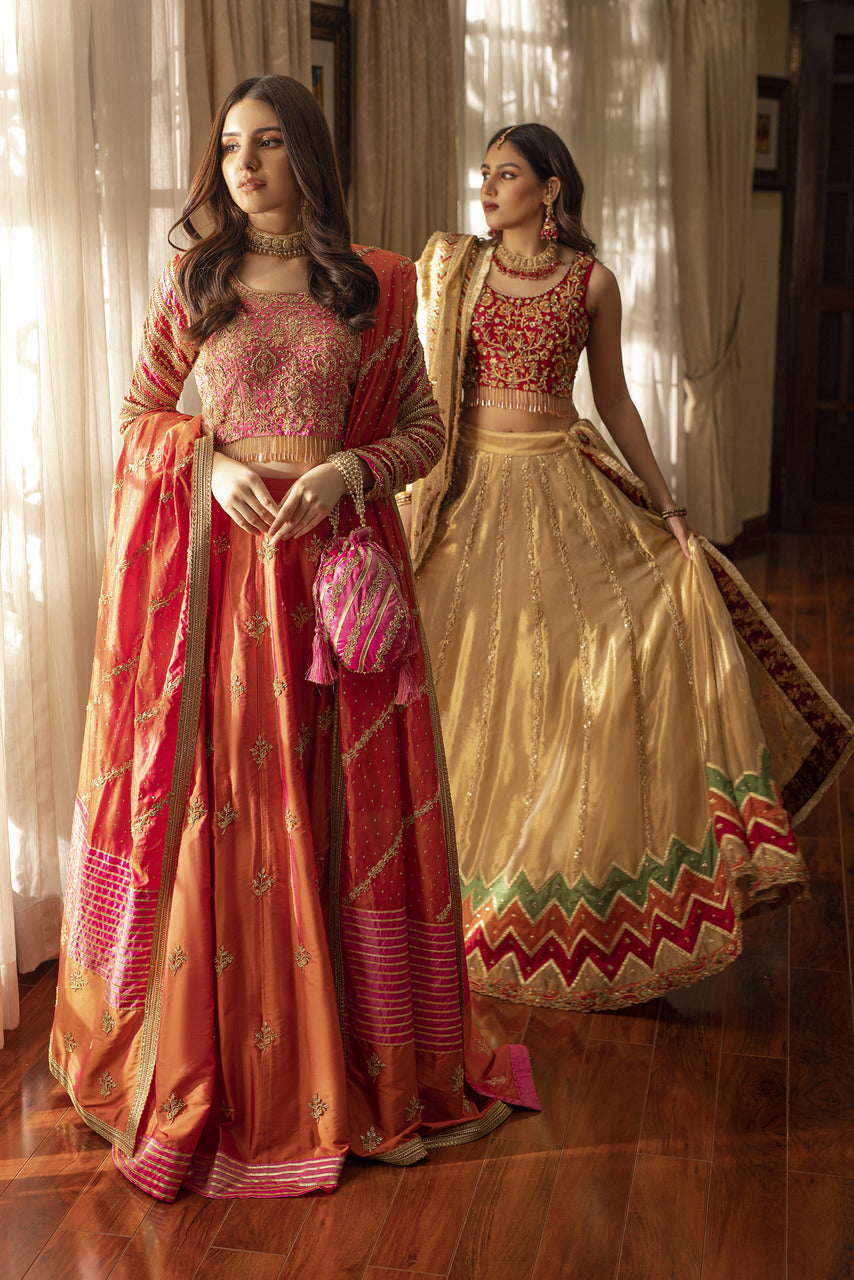 Salmon Lehenga