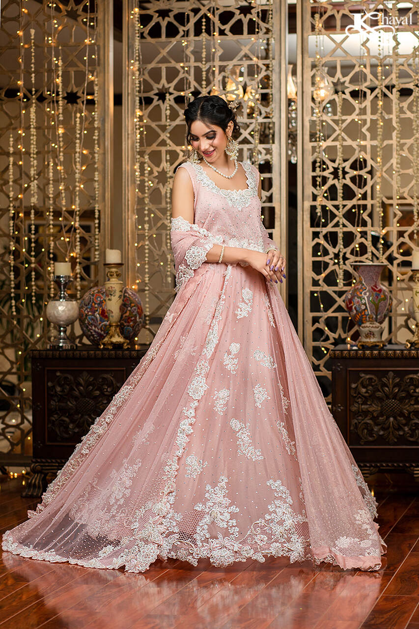 Light Pink Lehenga Choli Shaista Hasan Online Formal Dresses