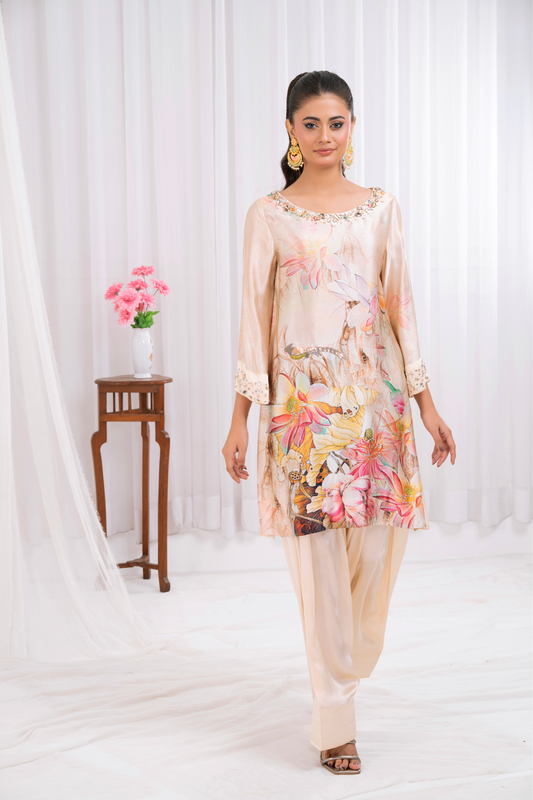 Champagne pure silk