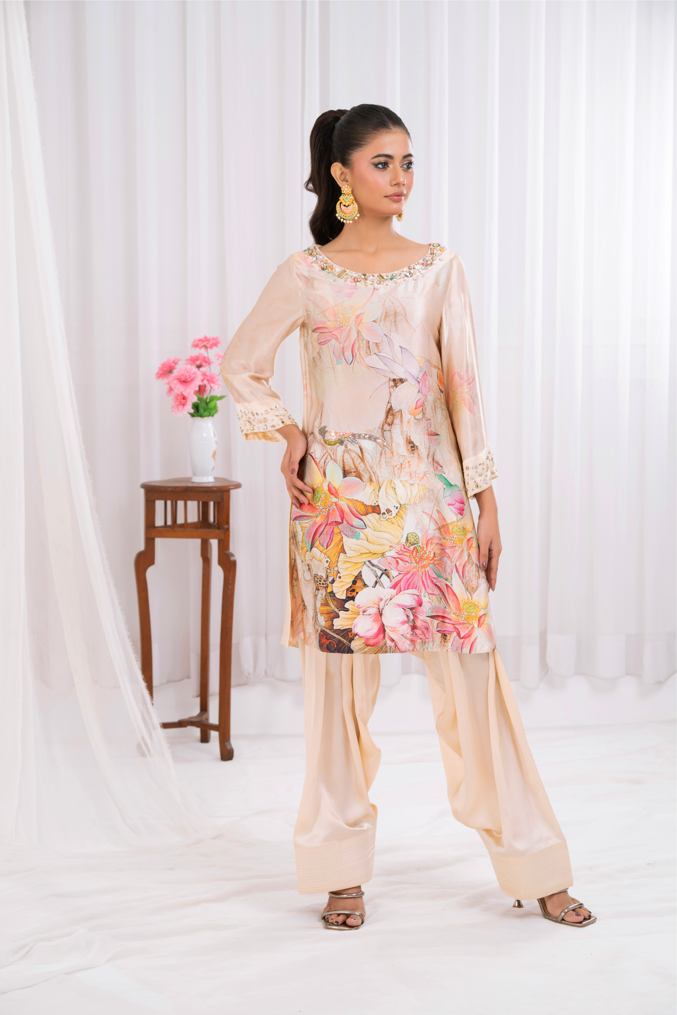 Champagne pure silk