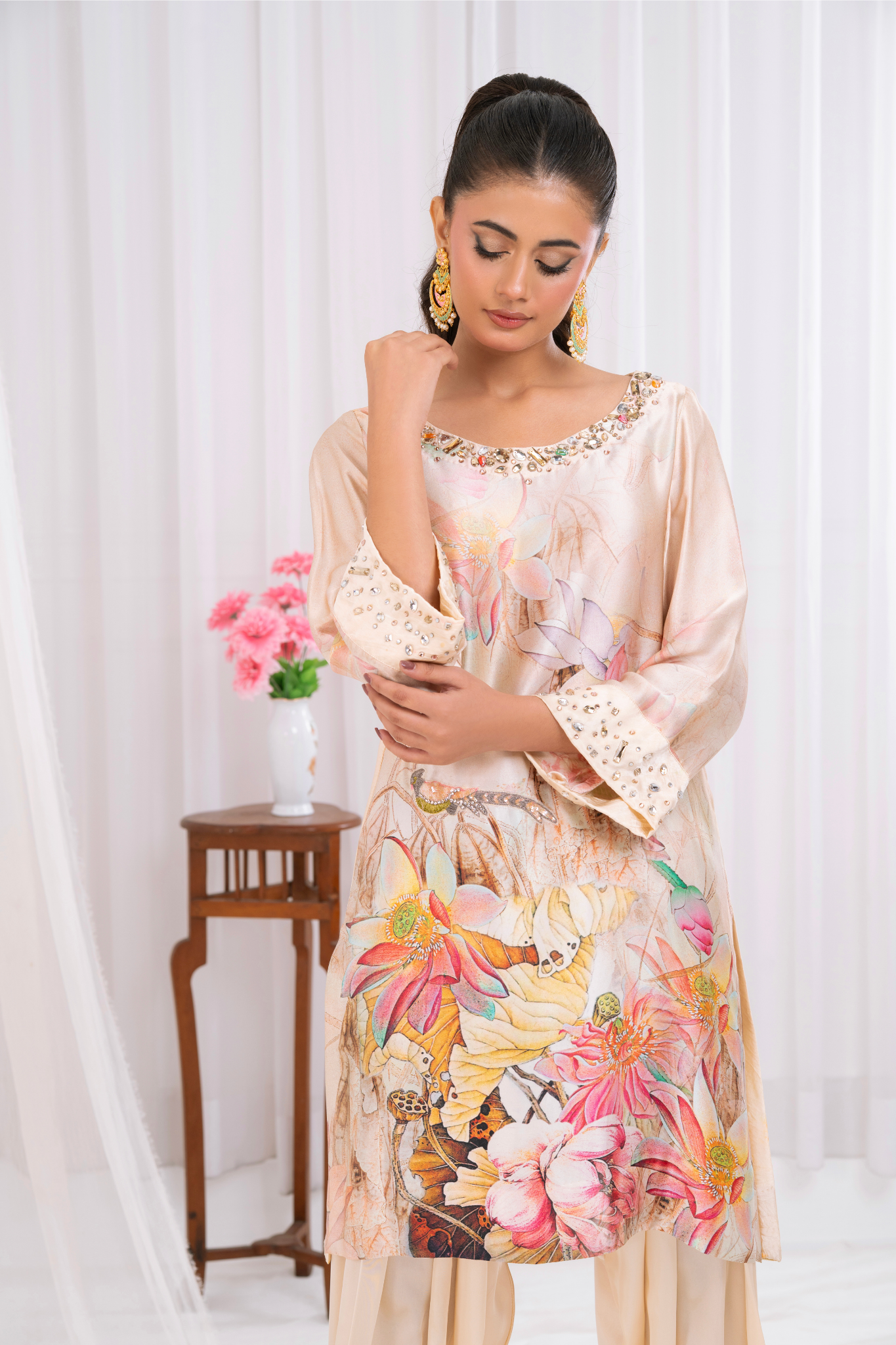 Champagne pure silk