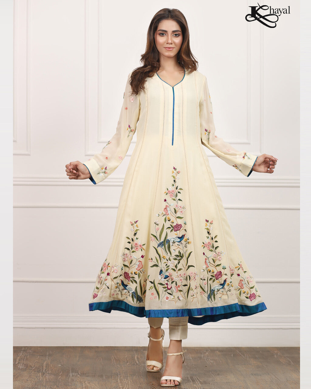 Chiffon Floral Peshwas