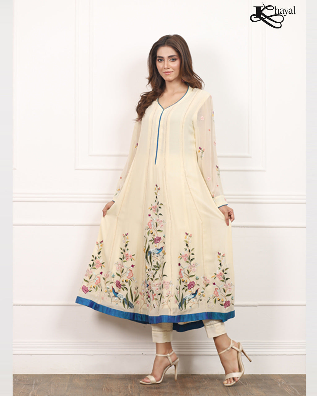 Chiffon Floral Peshwas