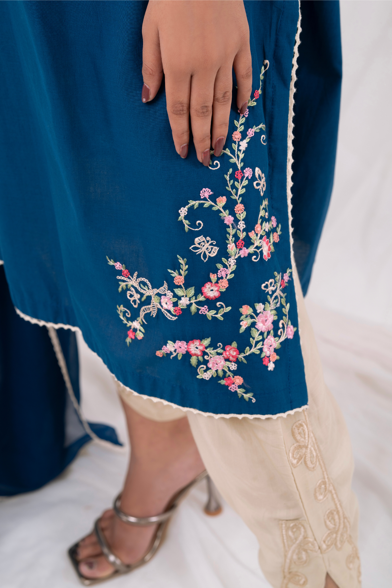 hand embroidery dress design with mirror work Mirror Work Dress | Hand Embroidery Dress | Mirror Work Neck Design For Kurti