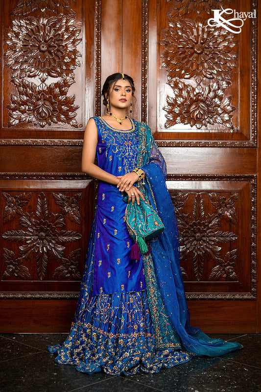 Electric Blue Lehenga